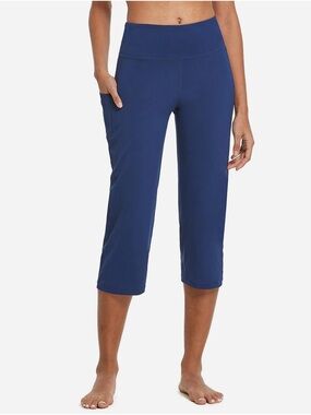 Baleaf NWT Size 2X High Rise Yoga Pocket Cropped straight Leg Leggings